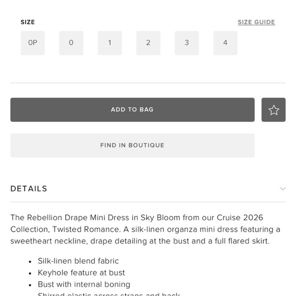 Zimmermann rebellion drape mini dress - Picture 7 of 7